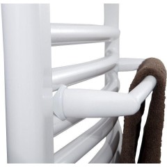AQUALINE - Sušák ručníků na otopná tělesa 43cm oblý, bílá IDO-50