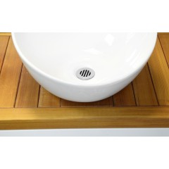 SAPHO - Umyvadlová výpust 5/4“, neuzavíratelná, design zátka, 25-50, chrom CV2009