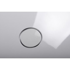 POLYSAN - MIRAI sprchová vanička z litého mramoru, čtverec 90x90x1,8cm, bílá 73165