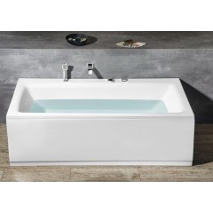 POLYSAN - KVADRA obdélníková vana s konstrukcí 170x80x47cm, bílá 18711