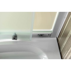 AQUALINE - ARLEN čtvrtkruhová sprchová zástěna 900x900, sklo Brick BTR900