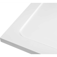 AQUALINE - TECMI sprchová vanička z litého mramoru, obdélník 100x90cm, bílá PQ10090