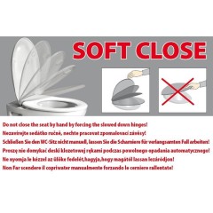 GSI - TRACCIA WC sedátko, Soft Close, Quick Release, bílá MS69CN11