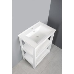 AQUALINE - ETIDE policová umyvadlová skříňka 61,5x85x44 cm, bílá mat ET610