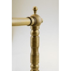 SAPHO - ANTEA tříprvková umyvadlová baterie s retro hubicí, s výpustí, bronz 3226