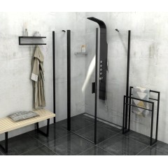 SAPHO - SKA stojan na ručníky 550x790x200, černá mat SKA301