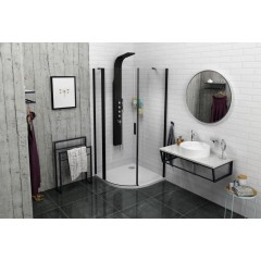 SAPHO - SKA stojan na ručníky 550x790x200, černá mat SKA301