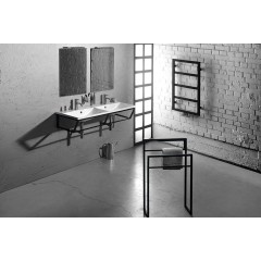 SAPHO - SKA stojan na ručníky 550x790x200, černá mat SKA301
