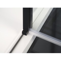 POLYSAN - ZOOM BLACK sprchové dveře 1100, čiré sklo ZL1311B