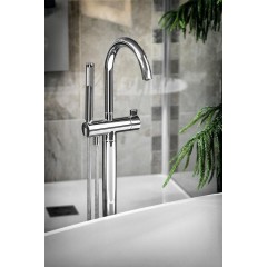 SAPHO - Vanová baterie s připojením do podlahy, chrom R5018