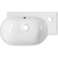 SAPHO - YUMO keramické umývátko rohové 45x28cm, bílá 3045