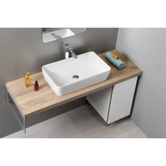 GSI - NUBES keramické umyvadlo na desku 60x38cm, bílá ExtraGlaze 903611