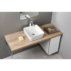 GSI - SAND/NUBES keramické umyvadlo na desku 38x38cm, bílá ExtraGlaze 903811