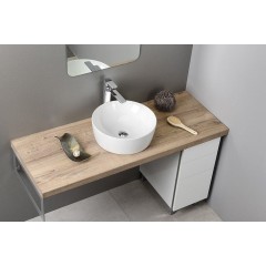 GSI - NUBES keramické umyvadlo na desku průměr 40cm, bílá ExtraGlaze 903911