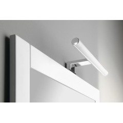 AQUALINE - KRONAS LED svítidlo, 6W, 230V, 400x40x100, IP44, plast, chrom KA400