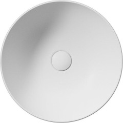 GSI - PURA keramické umyvadlo na desku, průměr 42cm, bílá mat 885109