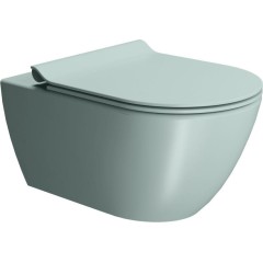 GSI - PURA závěsná WC mísa, Swirlflush, 36x55cm, ghiaccio dual-mat 881515
