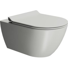 GSI - PURA závěsná WC mísa, Swirlflush, 36x55cm, cenere dual-mat 881517