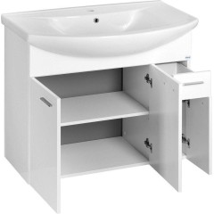 AQUALINE - ZOJA umyvadlová skříňka 82,8x74x34,3cm, bílá 51083A