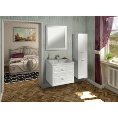 AQUALINE - FAVOLO umyvadlová skříňka 76,5x60x44,6cm, bílá mat FV280