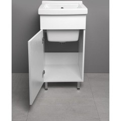 AQUALINE - Skříňka pod výlevku 43x70x49,6cm, bílá 57034