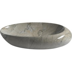 SAPHO - DALMA keramické umyvadlo na desku, 68x44cm, grigio 313