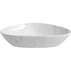 SAPHO - DALMA keramické umyvadlo na desku, 58,5x39cm, carrara 217