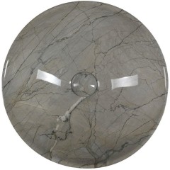 SAPHO - DALMA keramické umyvadlo na desku, Ø 42cm, grigio 113