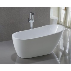 AQUALINE - TISA volně stojící vana, 150x75cm, bílá E1575