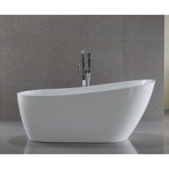 AQUALINE - TISA volně stojící vana, 170x80cm, bílá E1780