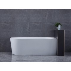 AQUALINE - TIBERA R rohová stojící vana, 170x80cm, bílá E1015