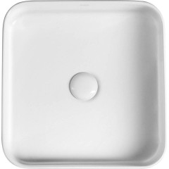 SAPHO - BLADE keramické umyvadlo na desku, 40x40cm, bílá WH050