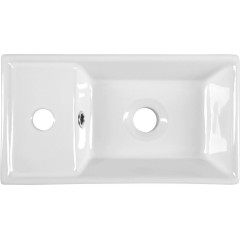 AQUALINE - Keramické umývátko, nábytkové, 40x22cm, bílá DD4022