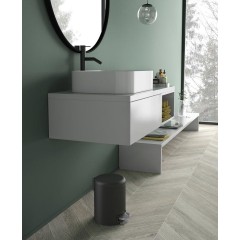 Gedy - POTTY odpadkový koš 5l, Soft Close, černá mat 330914