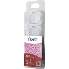 AQUALINE - Kroužky na sprchový závěs 12 ks, plast, čirá 23037