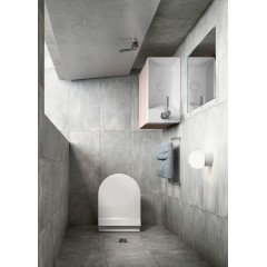 GSI umyvadlová výpust 5/4“, neuzavíratelná, keramická zátka, 5-65, bílá ExtraGlaze PVC11