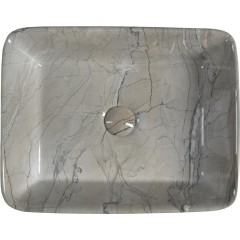 SAPHO - DALMA keramické umyvadlo na desku, 48x38m, grigio 513