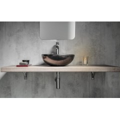 SAPHO - ATTILA keramické umyvadlo, průměr 43cm, metalická měď DK010