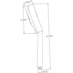 SAPHO - Ruční masážní sprcha, 5 režimů sprchování, průměr 110, ABS/chrom 1204-05