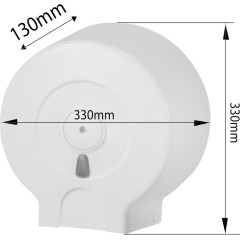 SAPHO - Zásobník na toaletní papír max. Ø 29cm, ABS, bílá 608