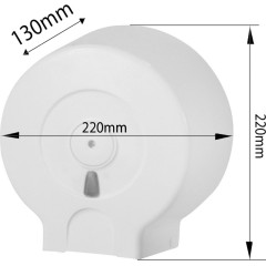 SAPHO - Zásobník na toaletní papír max. Ø 19cm, ABS, bílá 693