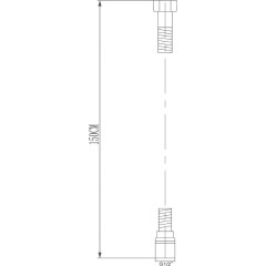 SAPHO - SOFTFLEX plastová sprchová hadice, 150cm, metalická stříbrná/chrom 1208-11