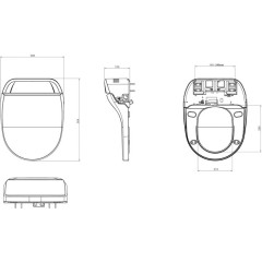 SAPHO - INUS LUX elektronický bidet s dálkovým ovládáním UB-7035RU-RC