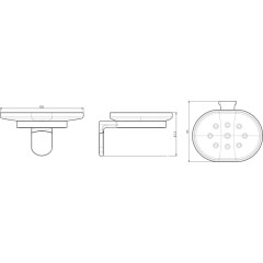 SAPHO - ZERO mýdlenka, chrom/ABS ZE002