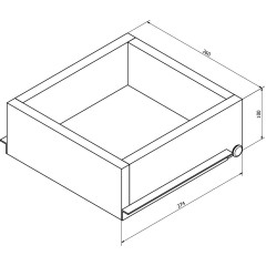 SAPHO - ESPACE vnitřní zásuvka 256x100x280 pro ESC230, ESC330, ESC530 a ESC630 ESC999