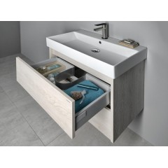 SAPHO - NIRONA umyvadlová skříňka 57x51,5x43 cm, dub Mocca NR060-1212