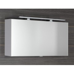 SAPHO - CLOE galerka s LED osvětlením 100x50x18cm, bílá CE100-0030