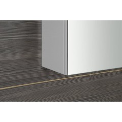 SAPHO - RIWA galerka s LED osvětlením, 101x70x17cm, bílá lesk RIW100-0030