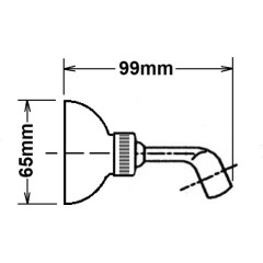 SAPHO - Držák sprchy, otočný, černá mat SUP15