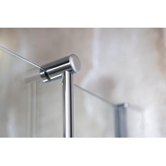 SAPHO - Závěsný držák ručníků na sprchovou zástěnu 600x730x125, chrom 1301-09